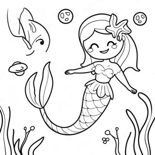 Sereia Golfinho Páginas Para Colorir