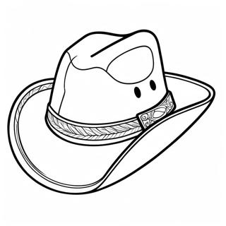 Pagina Para Colorir De Chapeu De Cowboy Com Tema Ocidental 71593-59158