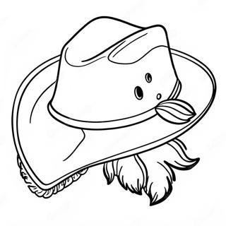 Pagina Para Colorir De Chapeu De Cowboy Com Tema Ocidental 71593-59159