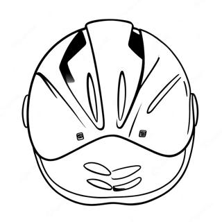 Pagina Para Colorir Do Capacete De Bicicleta Colorido 71744-59282