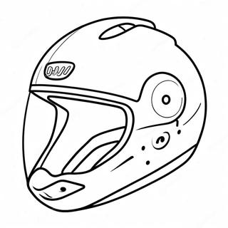 Pagina Para Colorir Do Capacete De Bicicleta Colorido 71744-59283