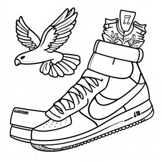 Pagina Para Colorir Air Force 1 Estiloso 7175-5838