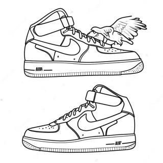 Pagina Para Colorir Air Force 1 Estiloso 7175-5839