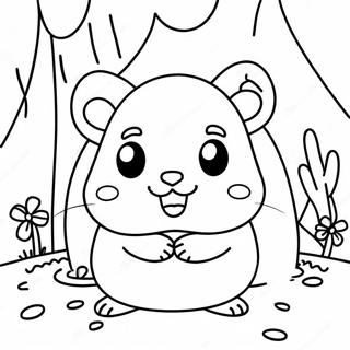 Pagina Para Colorir Da Aventura Fofa Do Hamster E Gretel 71934-59429