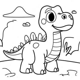 Gogo Dino Páginas Para Colorir