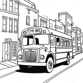 Pagina Para Colorir Do Onibus Da Cidade Colorido Circulando Pela Cidade 71974-59465