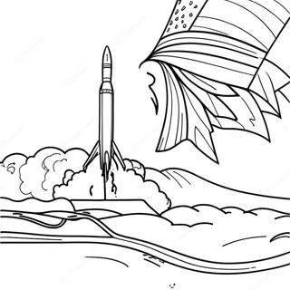 Pagina Para Colorir Do Lancamento Do Foguete Falcon 9 71994-59479