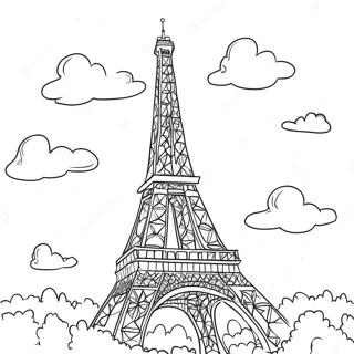 Pagina Para Colorir Torre Eiffel De Paris 7204-5858