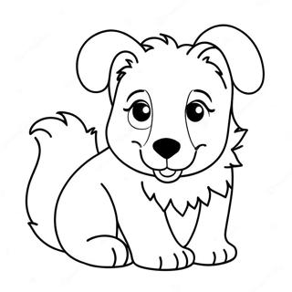 Pagina Para Colorir Filhote De Collie Fofo 72074-59536