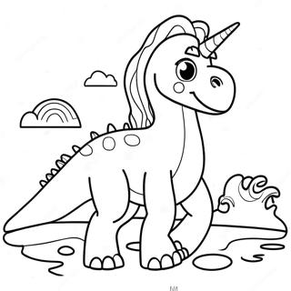 Pagina Para Colorir De Dinossauro Unicornio 72123-59587