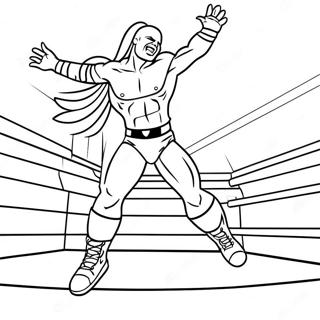 Pagina Para Colorir Do Lutador Da Wwe Pulando Em Um Oponente 72154-59606