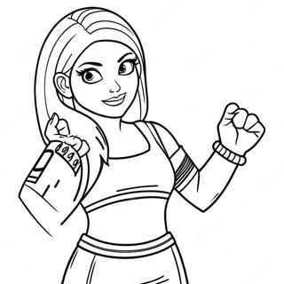 Pagina Para Colorir Da Alexa Bliss Em Acao 72175-59619