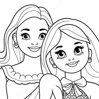 Barbie E Suas Irmãs Páginas Para Colorir