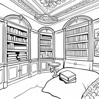 Pagina Para Colorir Da Encantadora Biblioteca La Prade 72305-59719