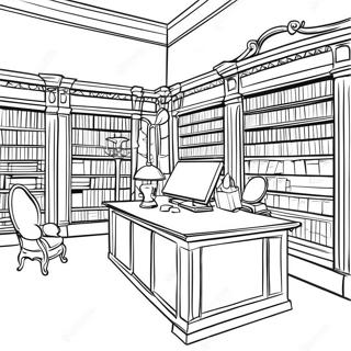 Pagina Para Colorir Da Encantadora Biblioteca La Prade 72305-59720