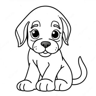 Pagina Para Colorir Do Filhote De Bloodhound Fofo 72315-59725