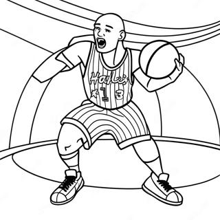 Pagina Para Colorir Dos Harlem Globetrotters Com Truques De Basquete 72405-59791