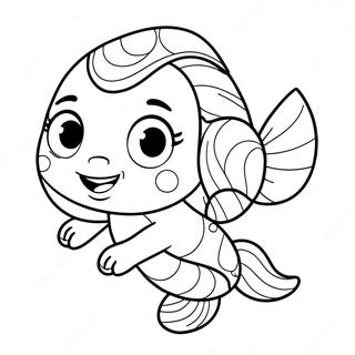 Pagina Para Colorir Da Deema Bubble Guppies 72414-59802