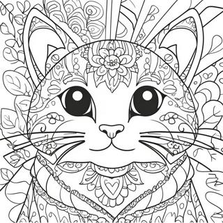 Pagina Para Colorir Da Linda Cabeca De Gato 72465-59845