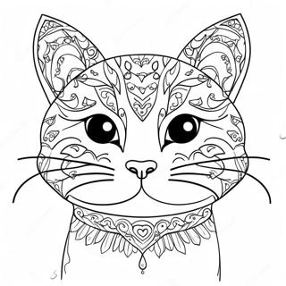 Pagina Para Colorir Da Linda Cabeca De Gato 72465-59846