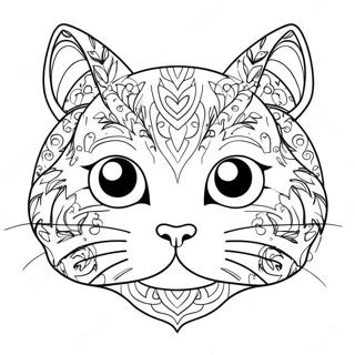 Pagina Para Colorir Da Linda Cabeca De Gato 72465-59847