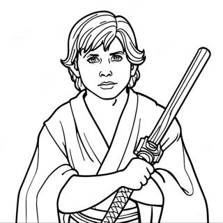 Pagina Para Colorir Do Jovem Jedi 72474-59874