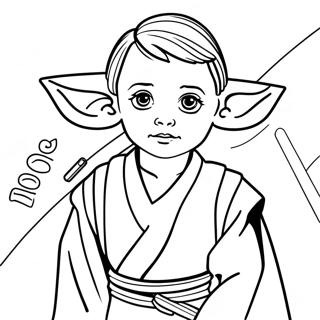 Pagina Para Colorir Do Jovem Jedi 72474-59875