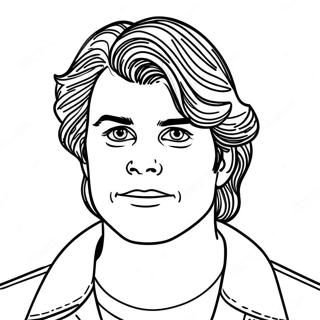 Steve Harrington Páginas Para Colorir