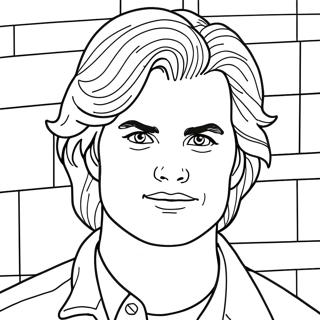 Pagina Para Colorir Do Steve Harrington Legal Com Cabelo 72515-59889