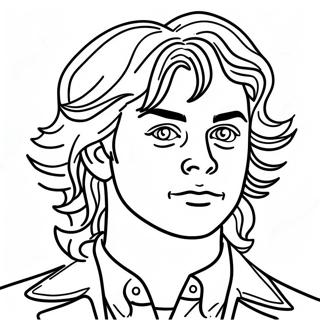 Pagina Para Colorir Do Steve Harrington Legal Com Cabelo 72515-59892