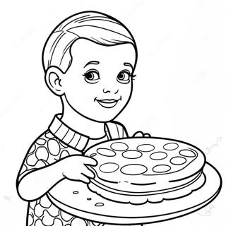 Pagina Para Colorir Da Eleven Com Waffles Eggo 7255-5903