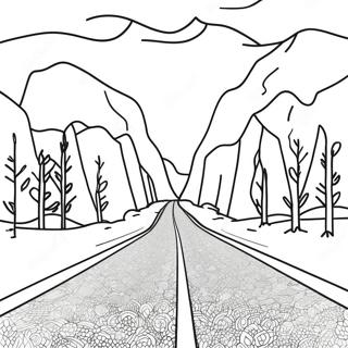 Pagina Para Colorir Da Estrada Em Branco 72574-59944