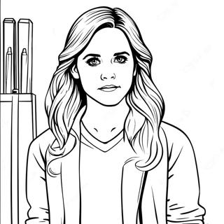 Pagina Para Colorir Emma Watson Como Hermione Granger 72675-60012