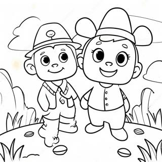 Pagina Para Colorir Personagens Sortudos Em Aventura 72695-60038