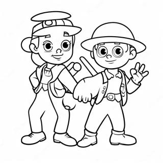 Pagina Para Colorir Personagens Sortudos Em Aventura 72695-60039