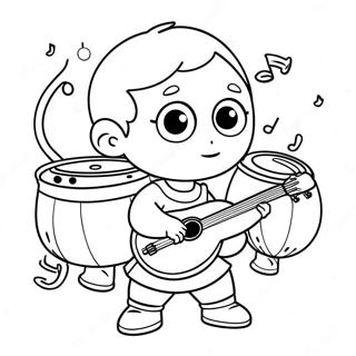 Pagina Para Colorir Junho De Little Einsteins Brincando Com Instrumentos Musicais 72835-60137