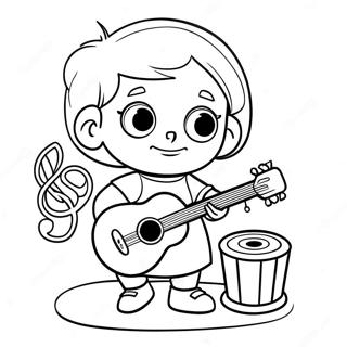 Pagina Para Colorir Junho De Little Einsteins Brincando Com Instrumentos Musicais 72835-60139