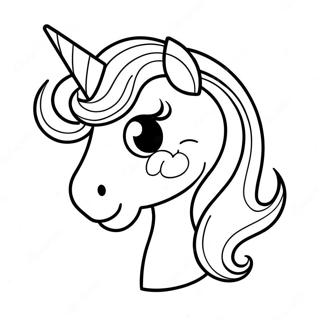 Pagina Para Colorir Emoji De Unicornio Brilhante 72865-60158