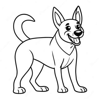 Pagina Para Colorir Malinois Belga Brincalhao 72875-60170