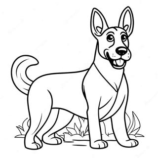 Pagina Para Colorir Malinois Belga Brincalhao 72875-60172