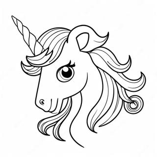 Pagina Para Colorir Do Chifre De Unicornio Brilhante 72905-60206