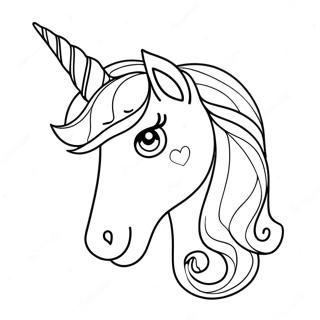 Pagina Para Colorir Do Chifre De Unicornio Brilhante 72905-60207