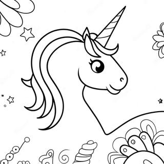 Pagina Para Colorir Do Chifre De Unicornio Brilhante 72905-60208