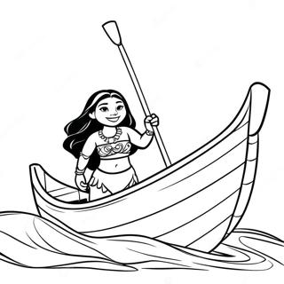 Pagina Para Colorir Da Moana Navegando Em Um Canoa 72-61