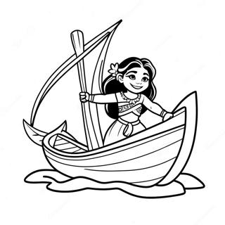 Pagina Para Colorir Da Moana Navegando Em Um Canoa 72-64