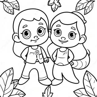 Pagina Para Colorir Da Ivy E Bean Aventureiros 73125-60378