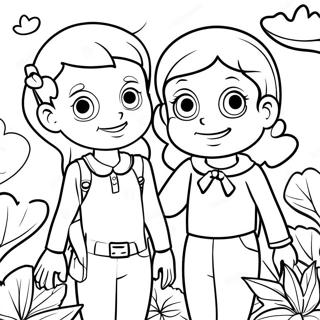 Pagina Para Colorir Da Ivy E Bean Aventureiros 73125-60379