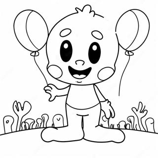 Pagina Para Colorir Oswald Com Baloes Coloridos 73205-60438