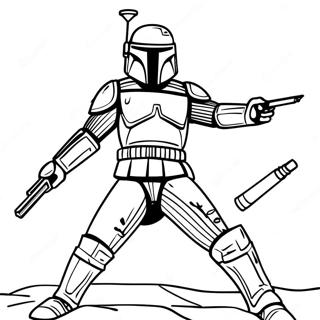 Jango Fett Páginas Para Colorir