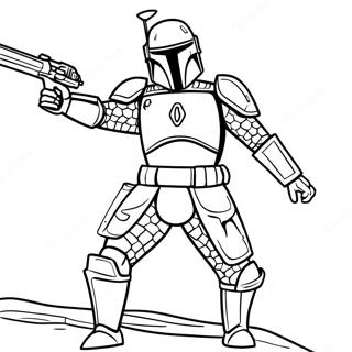 Pagina Para Colorir Jango Fett Em Armadura De Batalha 73225-60451